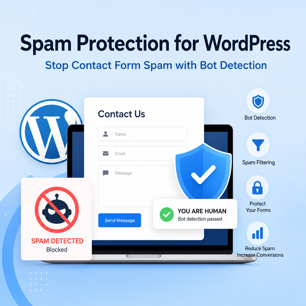 Illustration of Spam Protection for WordPress: Stop Contact Form Spam with Bot Detection